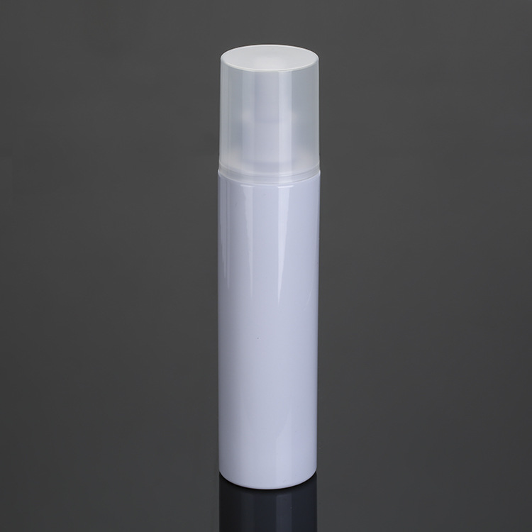Manufacturers supply PET white plastic bottle PP lid cosmetic spray packaging bottle manufacturers label sterilized water bottles